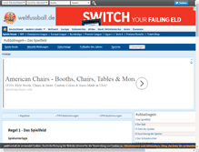 Tablet Screenshot of fussballregeln.de